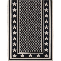 Black & Off-White Mini Monogram Stars Scarf 241251M150002