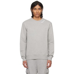 Gray Embroidered Sweatshirt 241251M204004