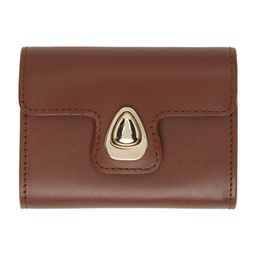 Brown Astra Compact Card Holder 241252F037003