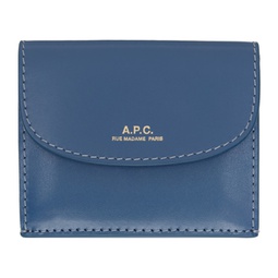 Blue Geneve Trifold Wallet 241252F040006