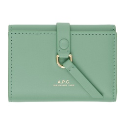 Green Noa Trifold Simple Wallet 241252F040013