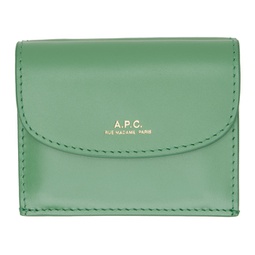 Green Geneve Trifold Wallet 241252F040015