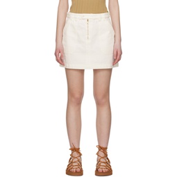 Off-White Sarah Denim Miniskirt 241252F090005