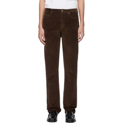 Brown Standard Trousers 241252M191016