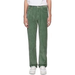 Green Standard Trousers 241252M191018