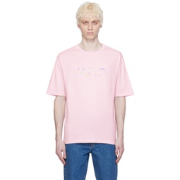 Pink River Print T-Shirt 241252M213031