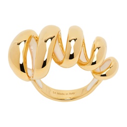 Gold Melodie Ribbon Ring 241254F024000