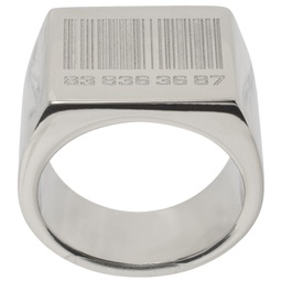 Silver Barcode Ring 241254F024001