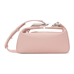 Pink Haute Sequence Leather Clutch Bag 241254F046003