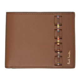 Brown Woven Front Wallet 241260M164009