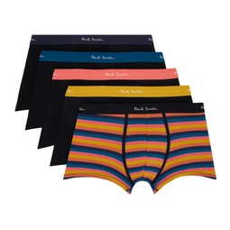 Five-Pack Multicolor Artist Stripe Boxers 241260M216019