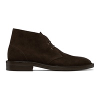 Brown Suede Kew Boots 241260M224001