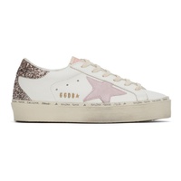 White & Pink Hi Star Classic Sneakers 241264F128031