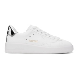 White & Silver Bio-Based Purestar Sneakers 241264F128049