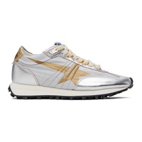 Silver & Gold Marathon Sneakers 241264F128085