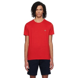 Red Crewneck T-Shirt 241268M213003