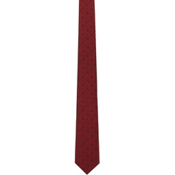 Red Silk Tie 241270M158013
