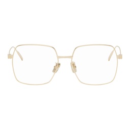 Gold Square Glasses 241278F004022