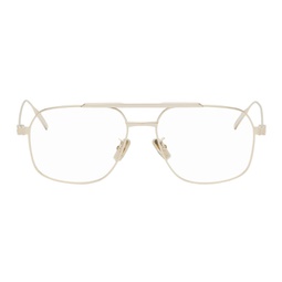 Gold Aviator Glasses 241278F004025