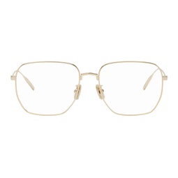 Gold Square Glasses 241278F004032