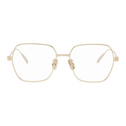 Gold Square Glasses 241278F004034