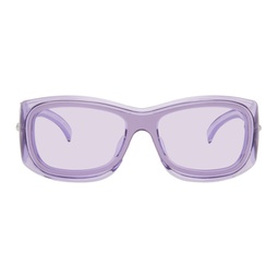 Purple Goggle Sunglasses 241278F005071