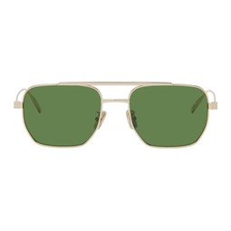 Gold & Green Speed Sunglasses 241278F005075