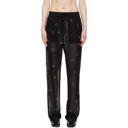 Black Halo Embroidered Trousers 241283F087008
