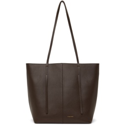 Brown Abilso Leather Tote 241295F049001