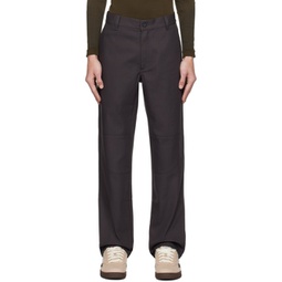 Gray Mud Stop Trousers 241310M191003