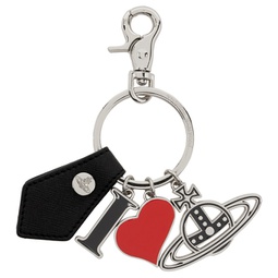 Black & Silver I Love Orb Keychain 241314F025000