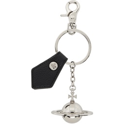 Silver & Black 3D Orb Keychain 241314F025003