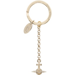 Gold Hanging Orb Keychain 241314M148003