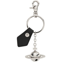 Black & Silver 3D Orb Keychain 241314M148014