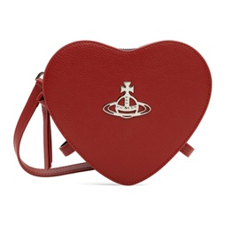 Red Louise Heart Crossbody Bag 241314M171023