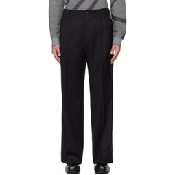 Black Creased Trousers 241314M191011