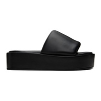 Black Phoebe Flatform Sandals 241321F124000
