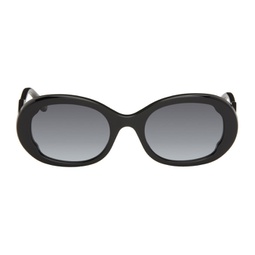 Black Oval Sunglasses 241338F005003
