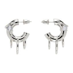 Silver Pierced Hoop Earrings 241340F022010