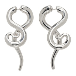 Silver Boa Earrings 241340F022011