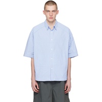 Blue & White Stripe Shirt 241343M192015