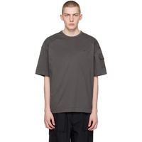 Gray Flap Pocket T-Shirt 241343M213031