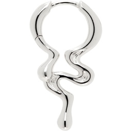 Silver Maya Huggie Single Earring 241353F022018