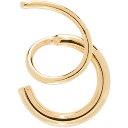 Gold Dogma Twirl Single Earring 241353F022030