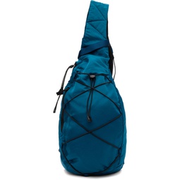 Blue Nylon B Crossbody Bag 241357M170008