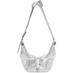 Silver Belted Mini Bag 241369F048056