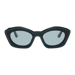 Black & Blue RETROSUPERFUTURE Edition Kea Island Sunglasses 241379F005007