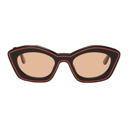 Black & Orange RETROSUPERFUTURE Edition Kea Island Sunglasses 241379F005009