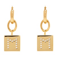Gold Dice Earrings 241379F022017
