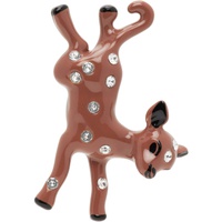 Brown Deer Charm Earrings 241379F022028